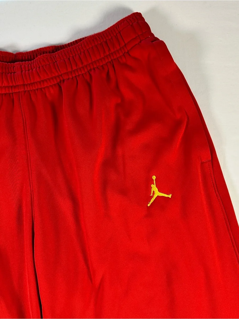 Jordan Track Pants Mens L Red Jumpman OAK HILL Academy Zip Pocket Athletic